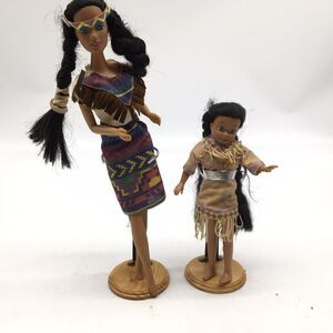 2 Kid Kore Native American Dolls Mom 1994  Child 1990  Toys READ